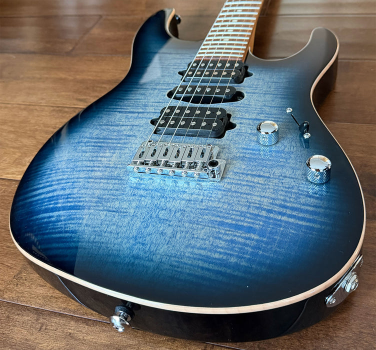 Suhr Modern Plus HSH Faded Trans Whale Blue Burst Pau Ferro 90895