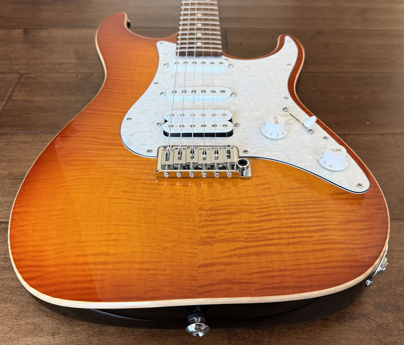 Suhr Standard Plus Faded Trans Honey Amber Burst Roasted Maple Neck SSCII 88768