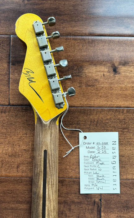 Nash Guitars Model S-57 Aged Black Lacquer Lollar Pickups NG6008