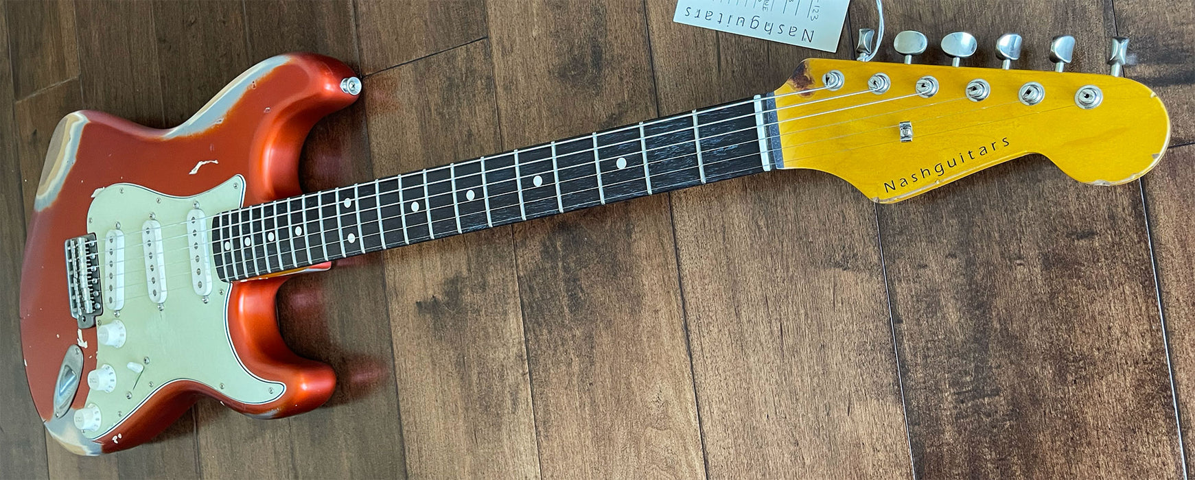 Nash Guitars Model S-63 Candy Tangerine Lollar Pickups Rosewood Neck VSN123