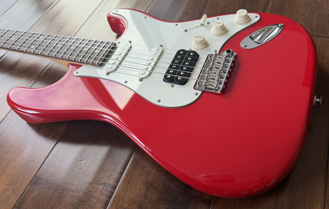 Suhr Classic S Plus Electric Guitar Porsche Red Rosewood Neck 95135