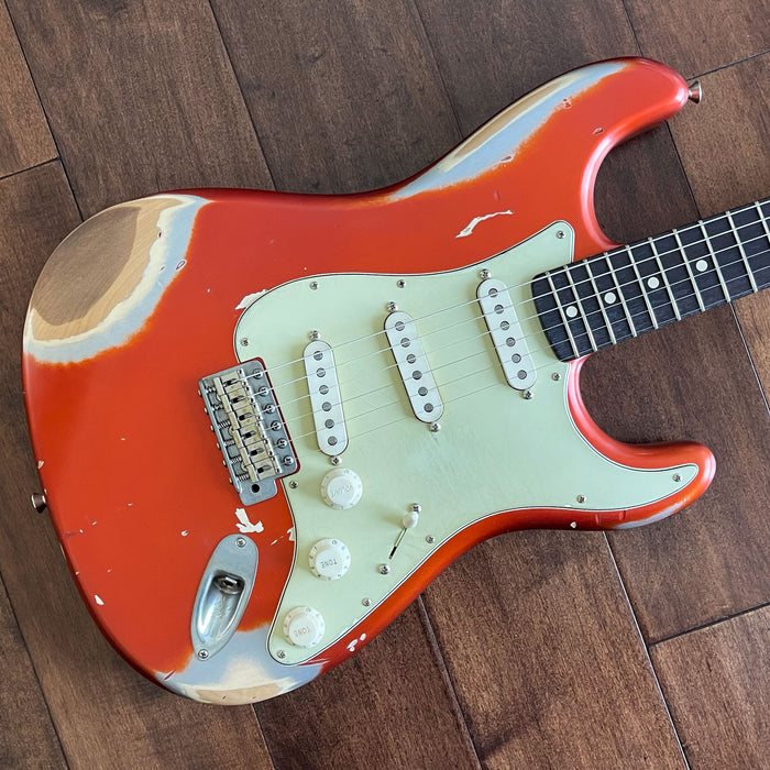 Nash Guitars Model S-63 Candy Tangerine Lollar Pickups Rosewood Neck VSN123