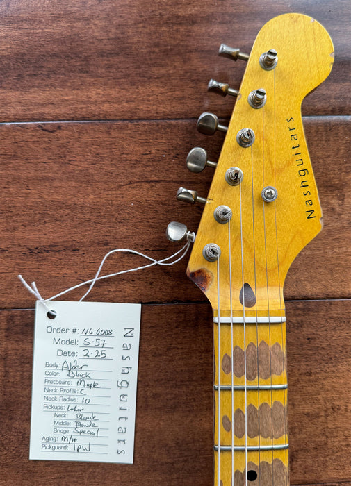 Nash Guitars Model S-57 Aged Black Lacquer Lollar Pickups NG6008