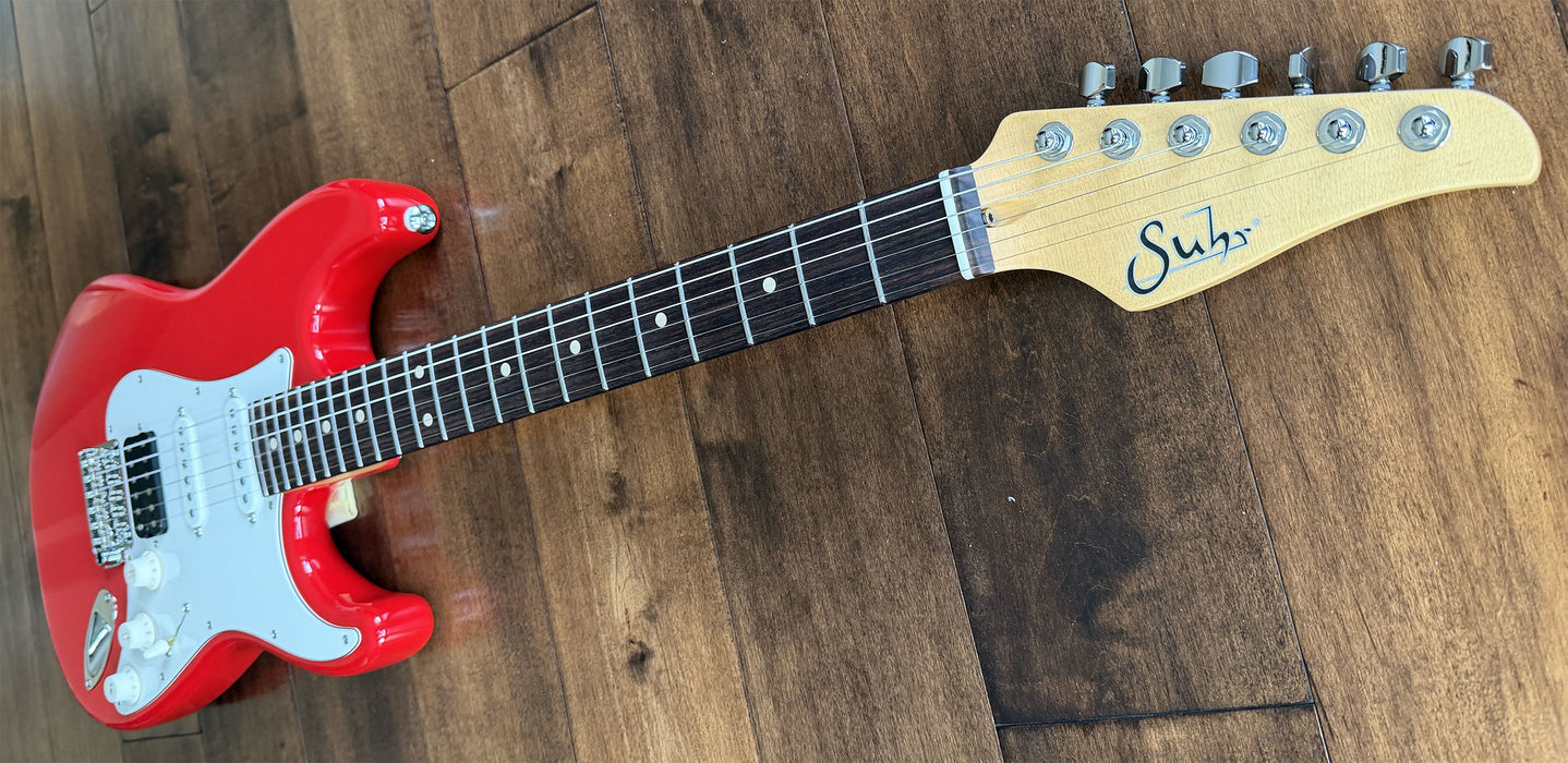 Suhr Classic S Plus Electric Guitar Porsche Red Rosewood Neck 95135