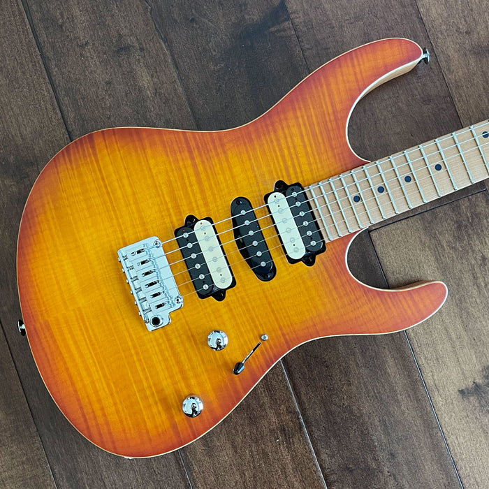 Suhr Modern Satin Flame Honey Burst HSH Electric Guitar 64273