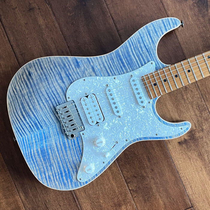 Suhr Standard Plus Electric Guitar Trans Blue Denim Slate 74256