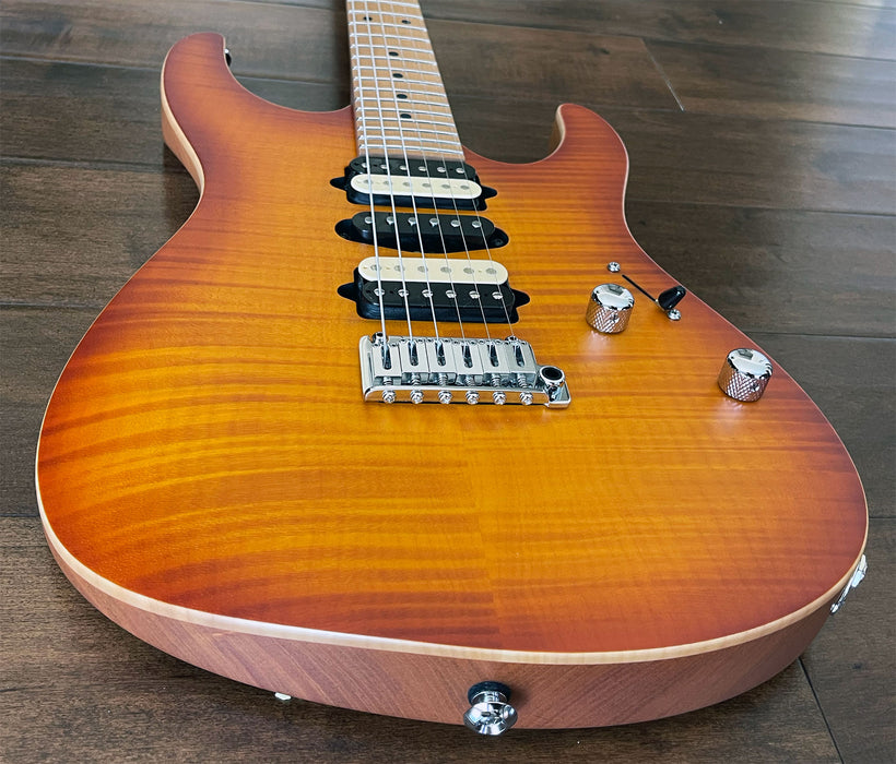 Suhr Modern Satin Flame Honey Burst HSH Electric Guitar 64273
