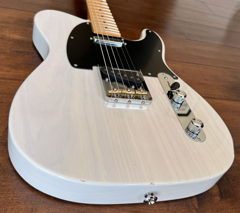 Suhr Custom Classic T Antique Electric Guitar Trans White Maple Neck 87821