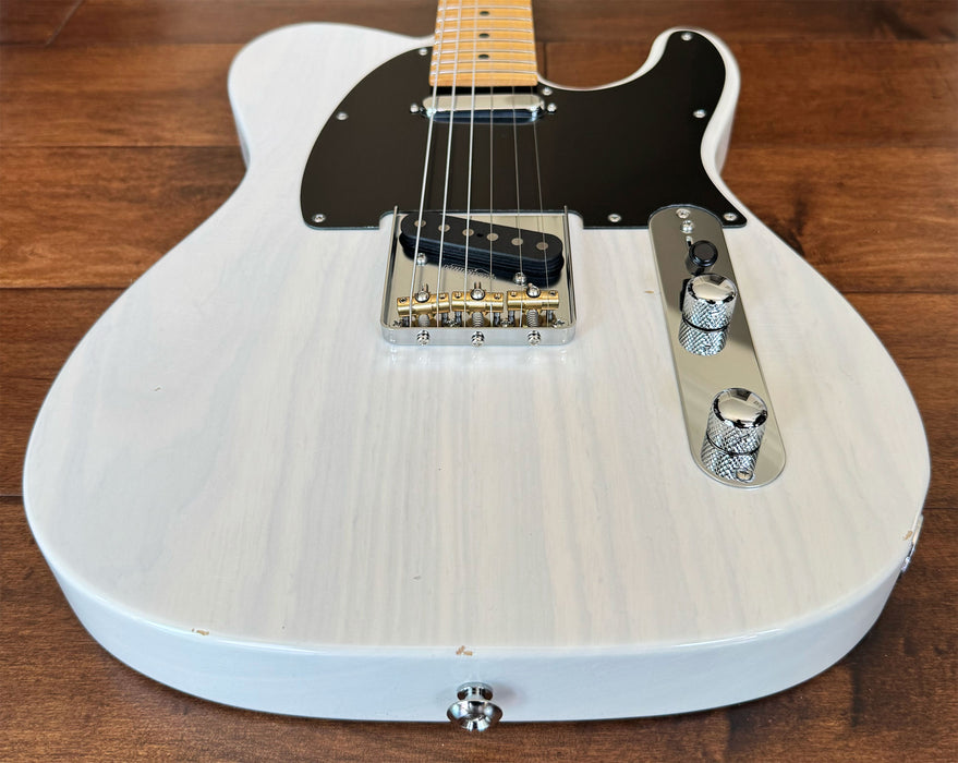 Suhr Custom Classic T Antique Electric Guitar Trans White Maple Neck 87821
