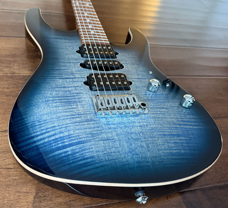 Suhr Modern Plus HSH Faded Trans Whale Blue Burst Pau Ferro 90895