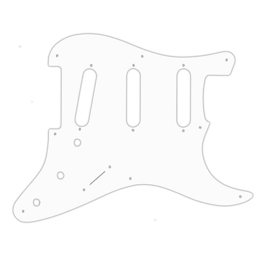 WD Pre-CBS 8-Hole Strat Pickguard Thin .060 1-Ply White STCJ-802T