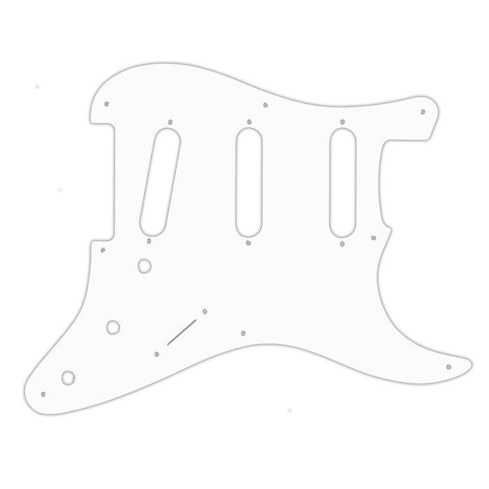 WD Pre-CBS 8-Hole Strat Pickguard Thin .060 1-Ply White STCJ-802T