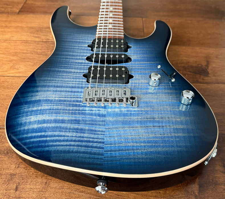 Suhr Modern Plus HSH Trans Whale Blue Burst Roasted Maple Pau Ferro Neck 87825