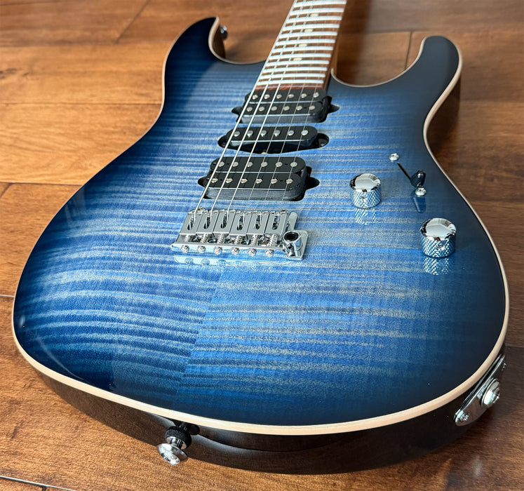 Suhr Modern Plus HSH Trans Whale Blue Burst Roasted Maple Pau Ferro Neck 87825