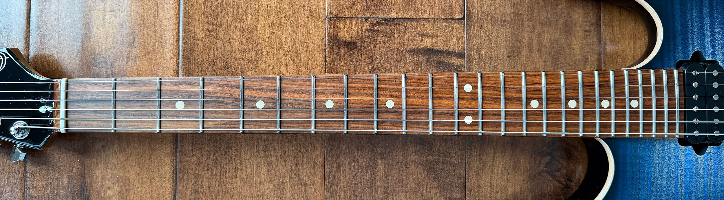 Suhr Modern Plus HSH Trans Whale Blue Burst Roasted Maple Pau Ferro Neck 87825