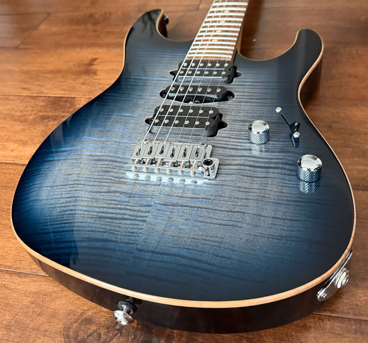 Suhr Modern Plus HSH Faded Trans Whale Blue Burst Pau Ferro 88763