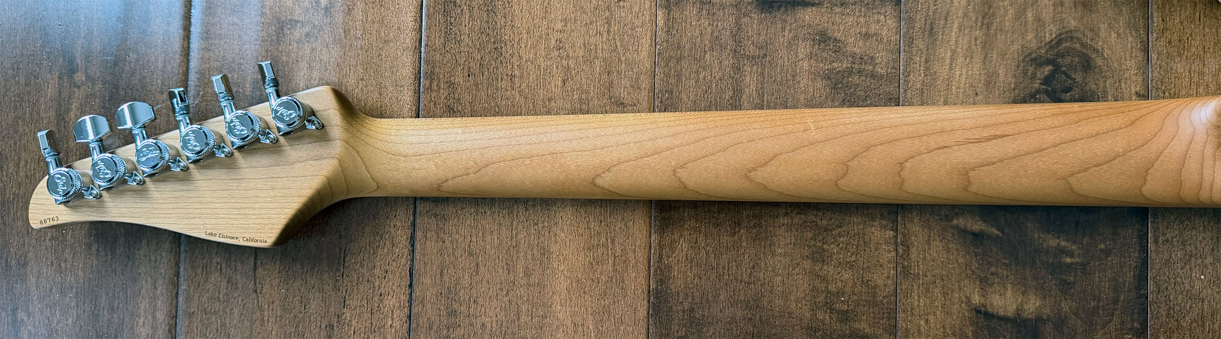 Suhr Modern Plus HSH Faded Trans Whale Blue Burst Pau Ferro 88763