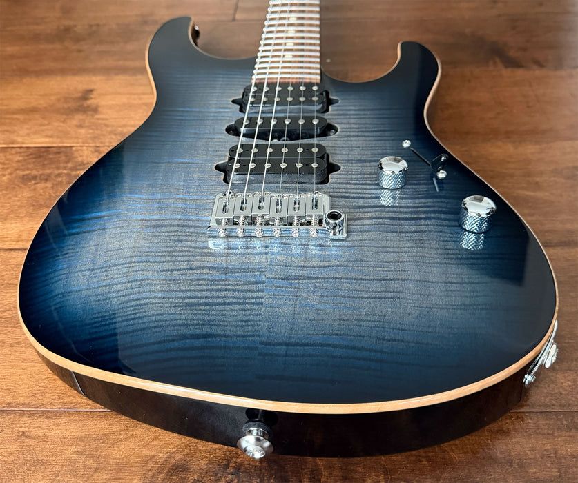 Suhr Modern Plus HSH Faded Trans Whale Blue Burst Pau Ferro 88763