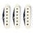 Mojotone '69 Clone Strat Pickup Set Parchment Covers S369S663-SMR-PC