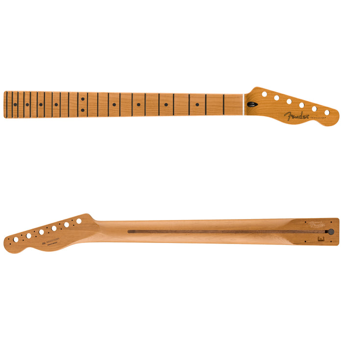 Fender Satin Roasted Maple Tele Neck 22 Jumbo Frets Maple Flat Oval Shape 0990392920