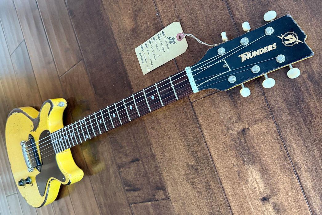 Rock N Roll Relics Thunders DC Electric Guitar Aged TV Yellow 251929