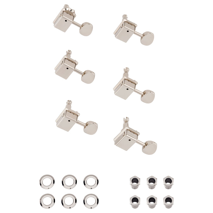 Fender ClassicGear Staggered 2-Pin Mount Tuning Machines Chrome 0990802105