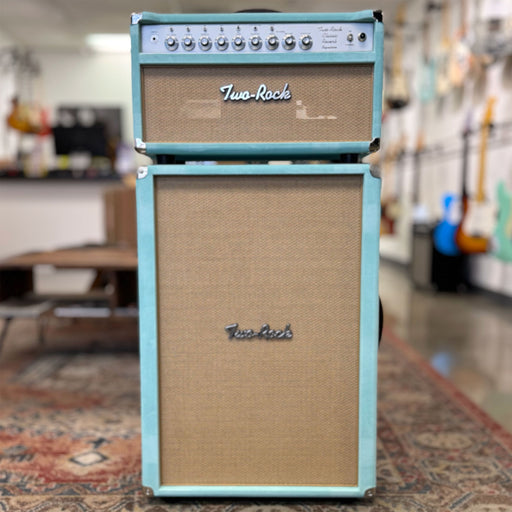 Two-Rock Classic Reverb Signature 100/50w Amplifier Stack Mint Suede Cane Grill
