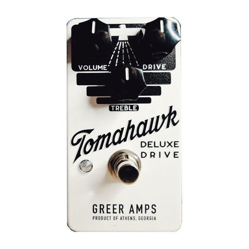 Greer Amps Tomahawk Deluxe Drive Overdrive Pedal Limited White