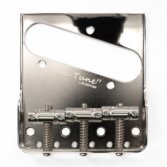 Gotoh Vintage Style Nickel Compensated Titanium Bridge for Tele TB-5127-001
