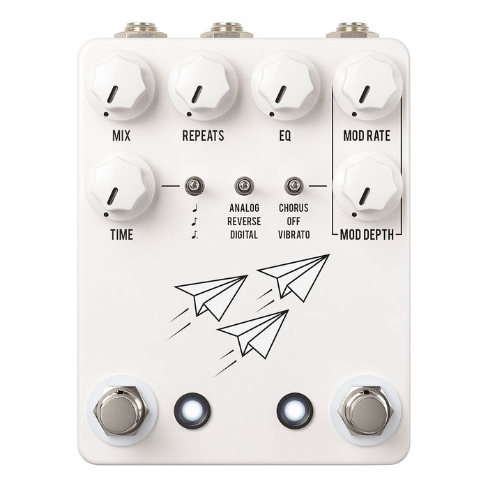 jhs eq pedal JHS Pedals Flight Delay Pedal White — Vision Guitar