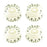 WD Quality Gibson Les Paul USA Spec Speed Knob Set of 4 White SPKSW