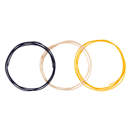 Fender Pure Vintage Cloth Wire 22 AWG 5' Black White Yellow 0990846005