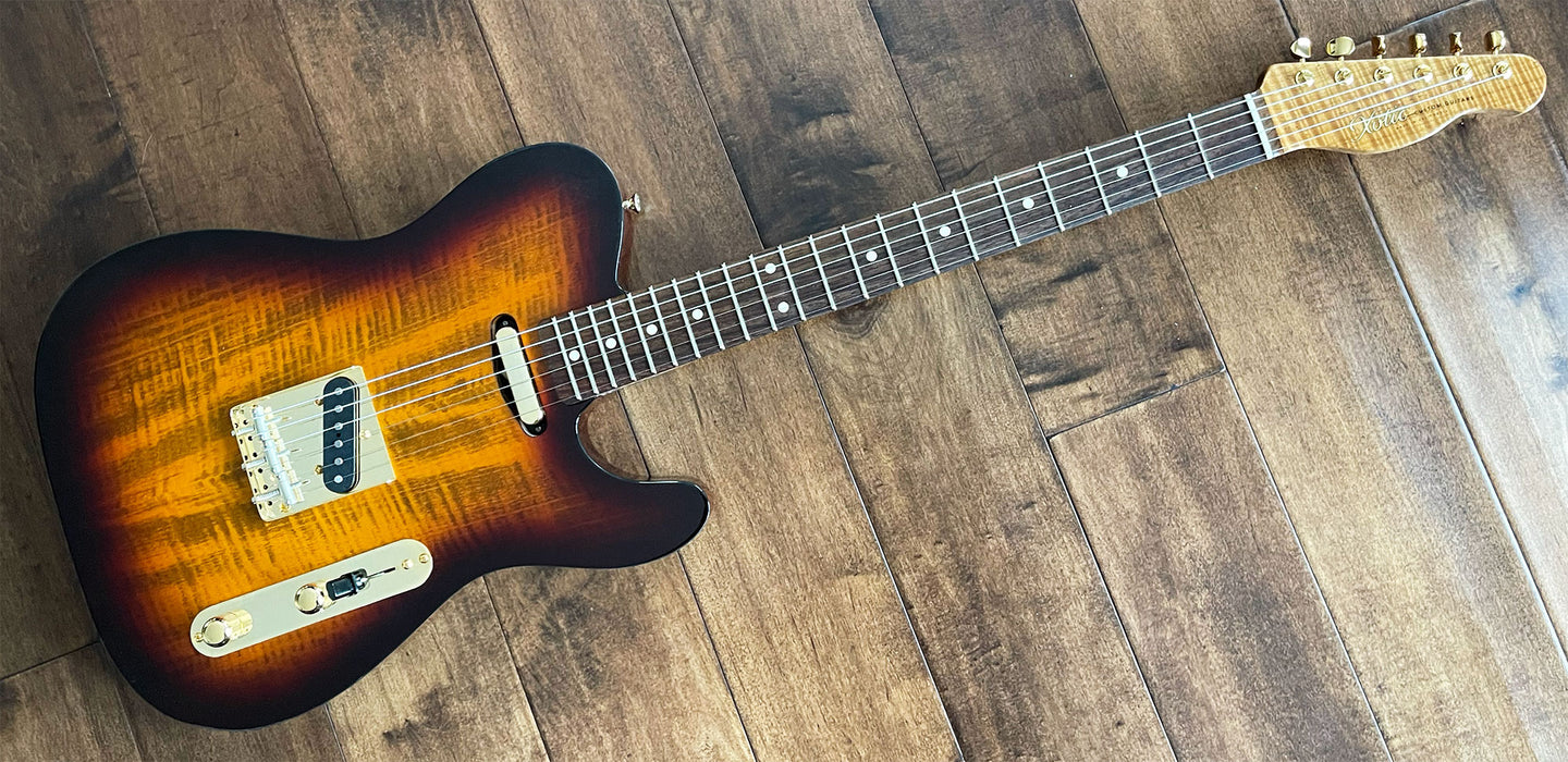 Xotic California Classic XTC-1 Electric Guitar Tiger Eye Burst 2664