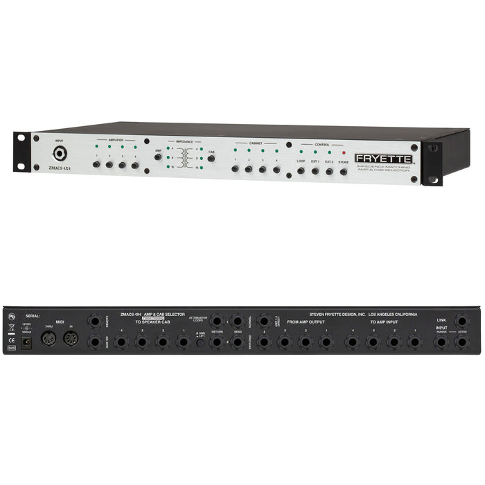 Fryette ZMACS 4x4 Impedance Matching Amp & Cab Selector