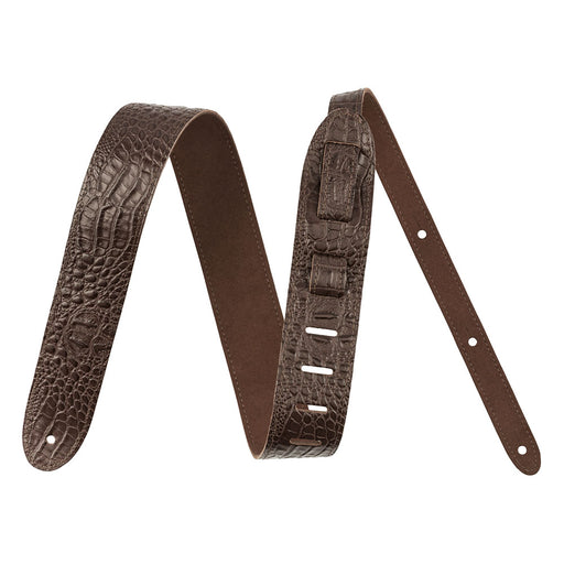 Fender 2" Alligator Brown Instrument Strap 0990601050