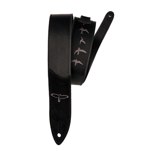 PRS Premium Leather 2" Strap Embroidered Birds Black 102079:001
