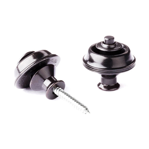 Dunlop SLS1036BN Straplok Dual Design Guitar Straplocks Black Nickel