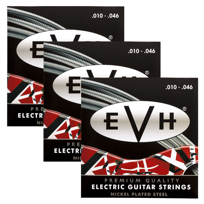 3-Pack! EVH Premium Electric Guitar Strings 10-46 Gauge 0220150146