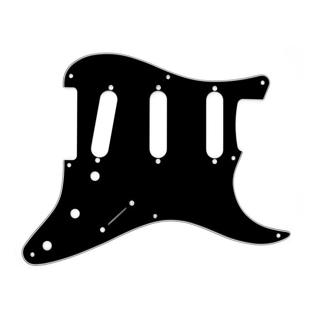 Fender 8-Hole '50s Vintage-Style 3-Ply Black Stratocaster Pickguard 0991358000
