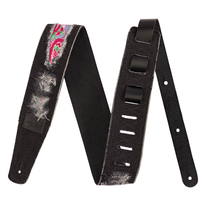 Fender X Wrangler Ripped Denim Strap Black 0990638012