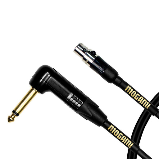 Mogami 2 FT Belt Pack Cable Shure Wireless Systems TA4F To Angled Plug