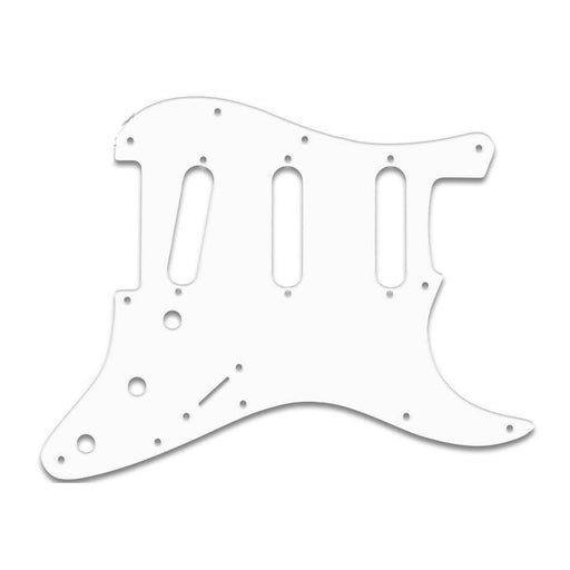 WD ST-202 Quality 11-Hole Stratocaster Strat Pickguard 1-Ply White