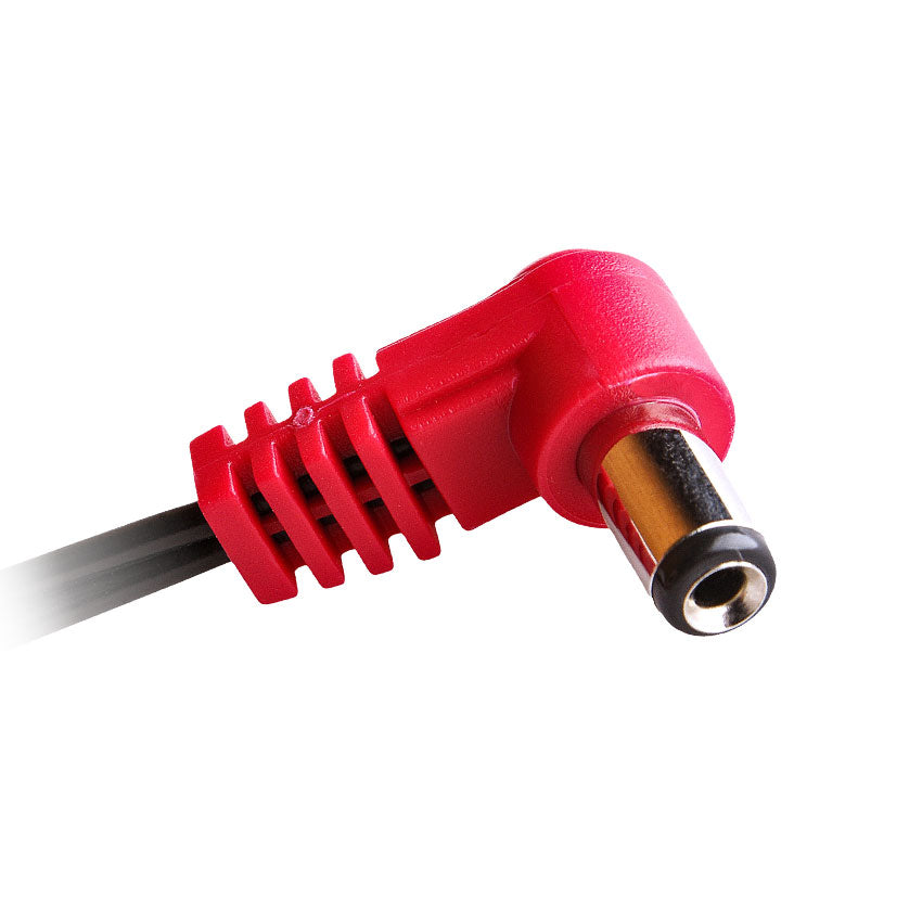 Cioks Flex 50cm (20″) 5,5/2,1mm Center DC Red Plug | Vision Guitar