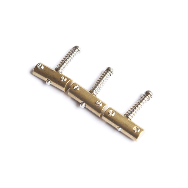 Joe Barden Vintage-Style Tele Compensated Brass Saddles Set BP-2330-008