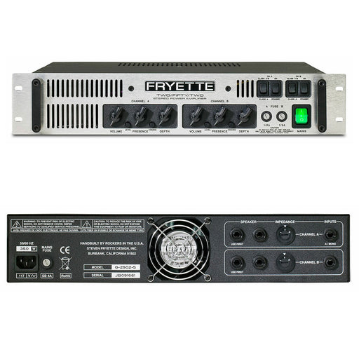 Fryette Two/Fifty/Two Master-Built Stereo Power Amplifier G2502S