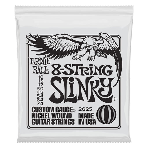Ernie Ball 2625 8-String Slinky Nickel Electric Guitar Strings Gauge 10-74