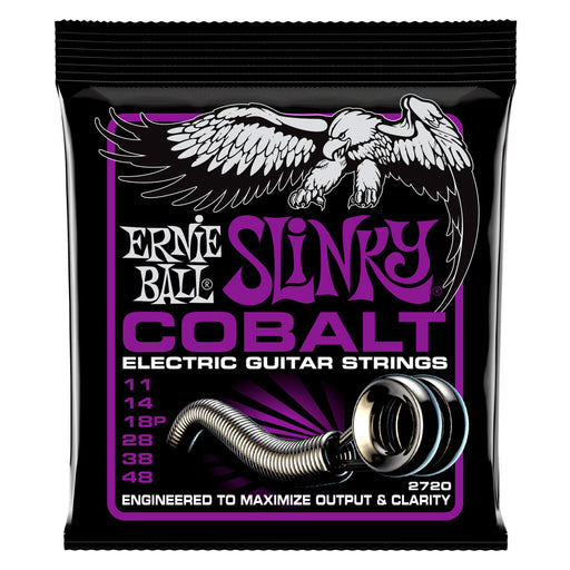 Ernie Ball 2720 COBALT Power Slinky Electric Guitar Strings Gauge 11-48