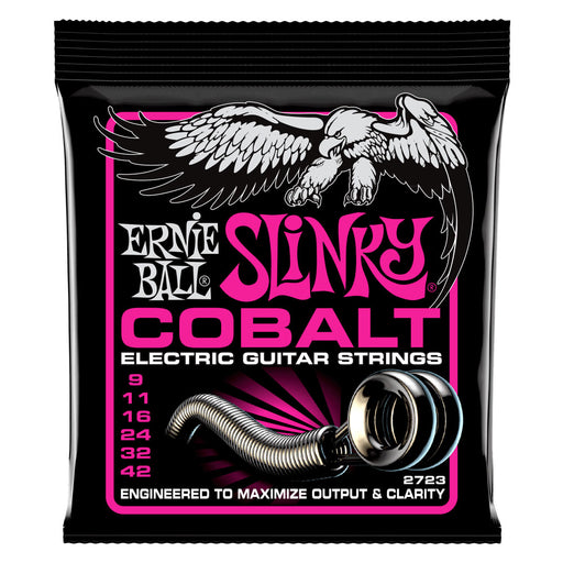 Ernie Ball 2723 COBALT Super Slinky Electric Guitar Strings Gauge 09-42