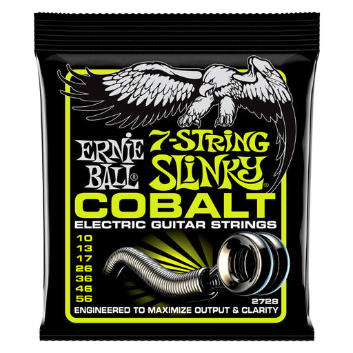 Ernie Ball 2728 Cobalt 7-String Regular Slinky Strings Gauge 10-56