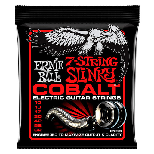 Ernie Ball 2730 Cobalt 7-String Skinny Top Heavy Bottom Strings Gauge 10-62
